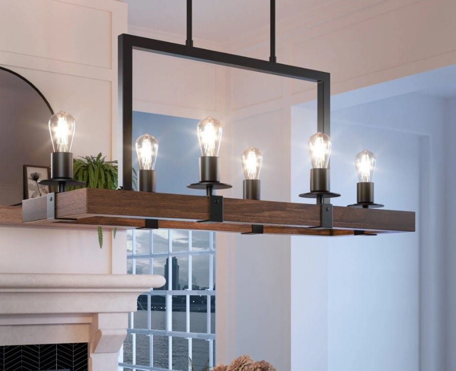 Globe Electric Modern Farmhouse Chandelier