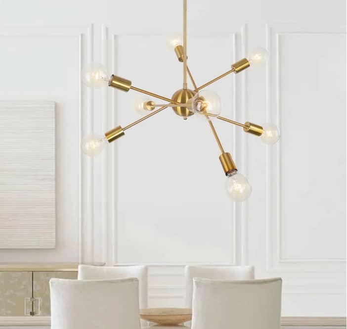 Mid-Century Modern Sputnik Chandelier