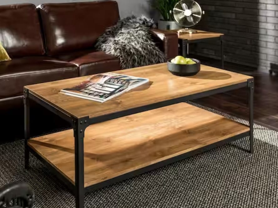 Rustic Wooden Coffee Table by Walker Edison