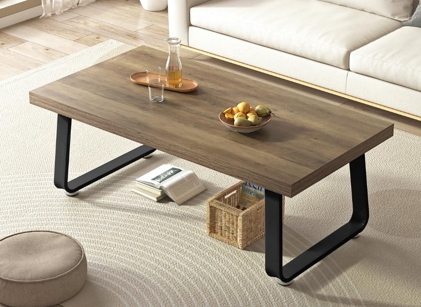 Simpli Home Rustic Wood Coffee Table